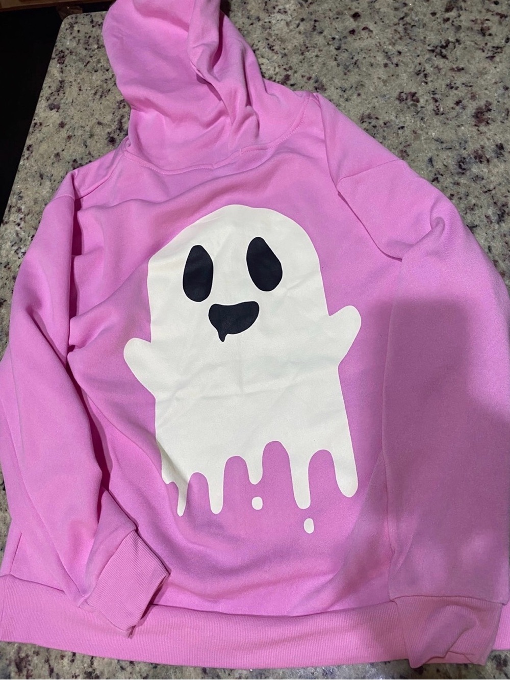 Drippy Ghost Hooded Zip Sweatshirt Tiktok